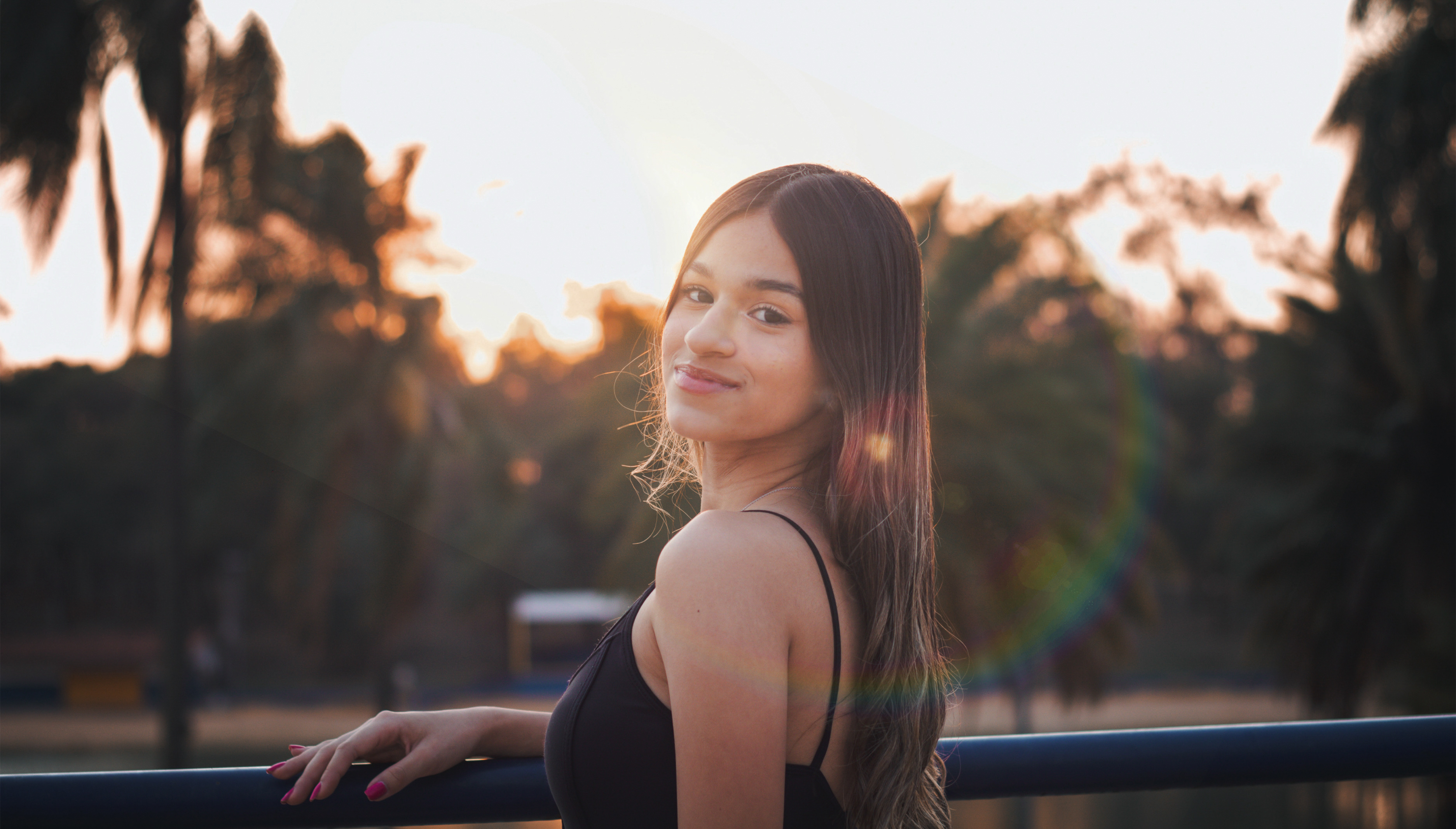 Retrato feminino golden hour